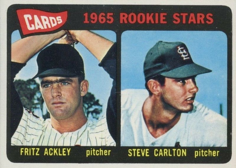1965 Topps #477 Steve Carlton Rookie Stars
