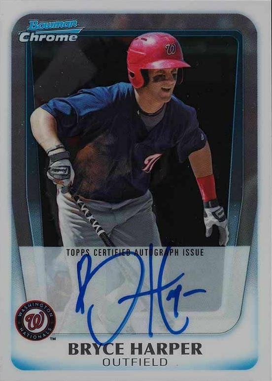 2011 Bowman Chrome #BCP111 Bryce Harper Prospect Auto