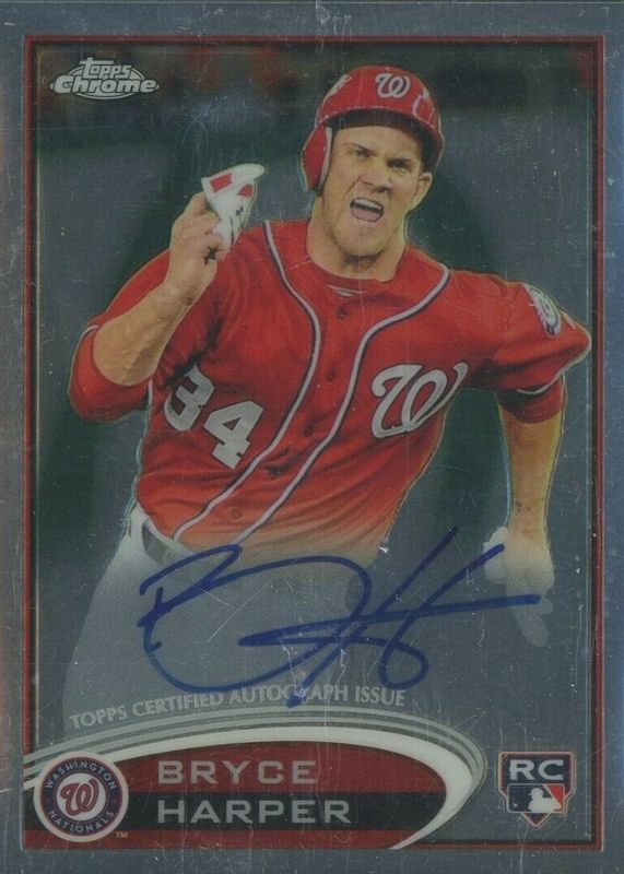 2012 Topps Chrome #BH Bryce Harper Rookie Auto